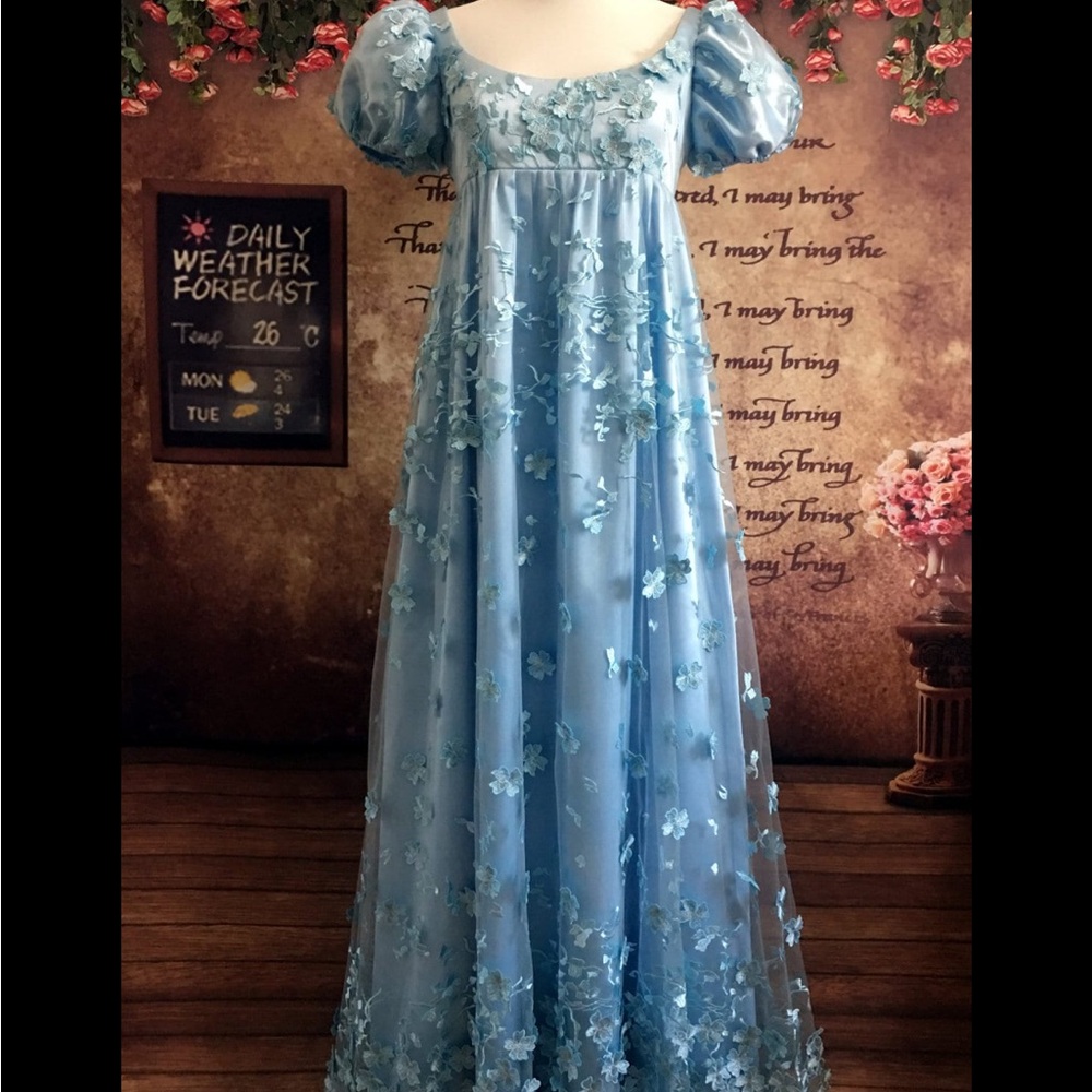 Custom ‘Bridgerton’ gown